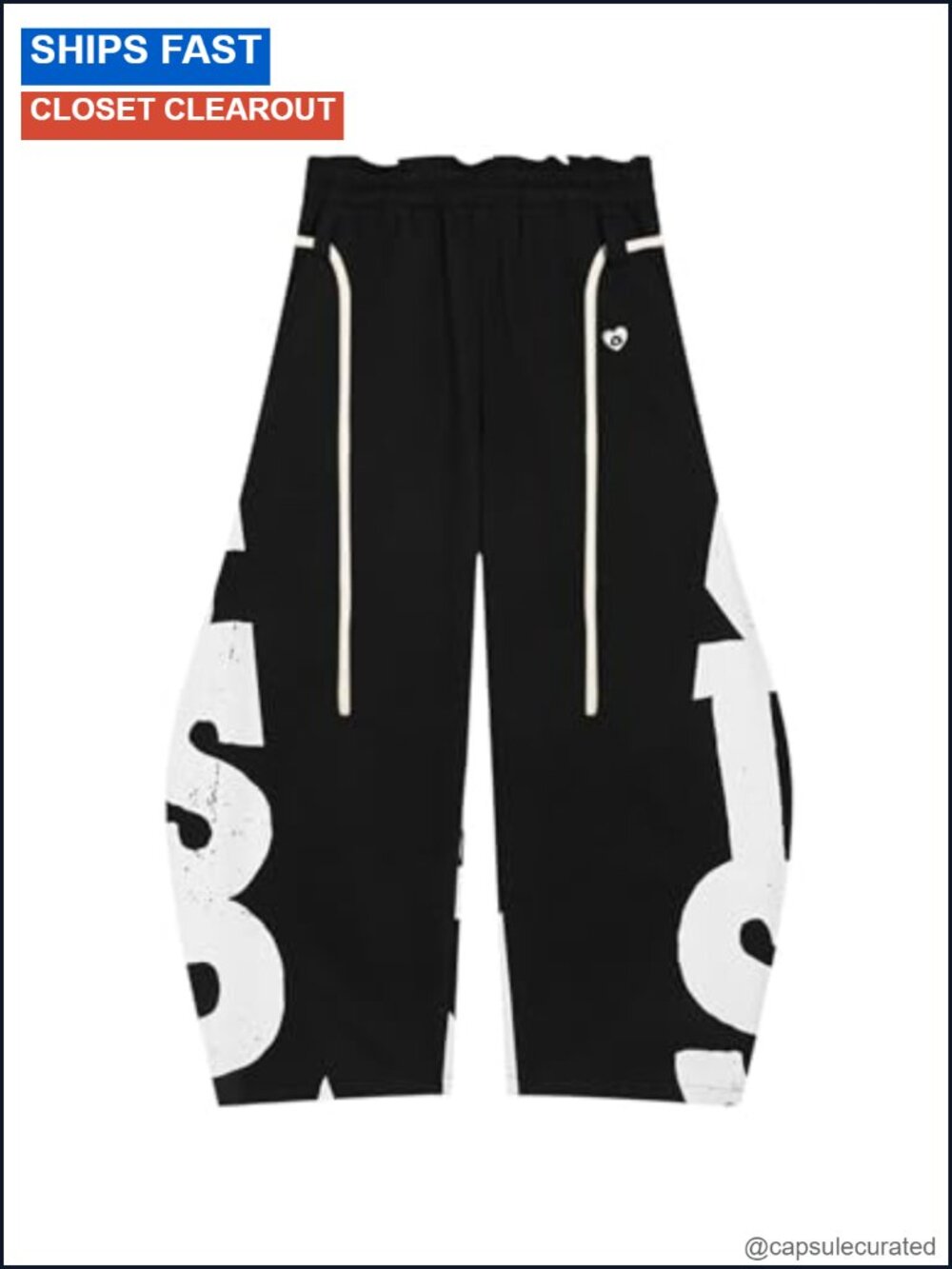 Unisex Baggy Barrel Sweatpants Wide Leg Lantern Graphic Pants